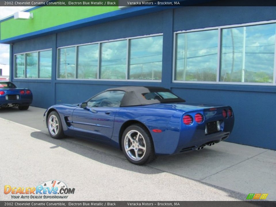 2002 Chevrolet Corvette Convertible Electron Blue Metallic / Black Photo #2