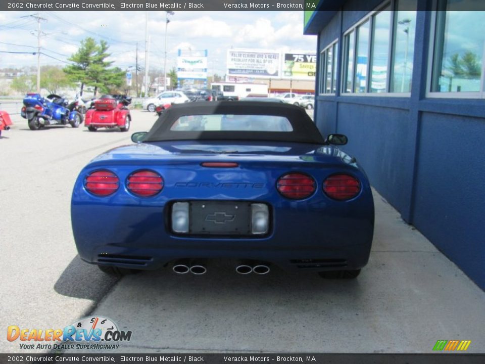 2002 Chevrolet Corvette Convertible Electron Blue Metallic / Black Photo #3