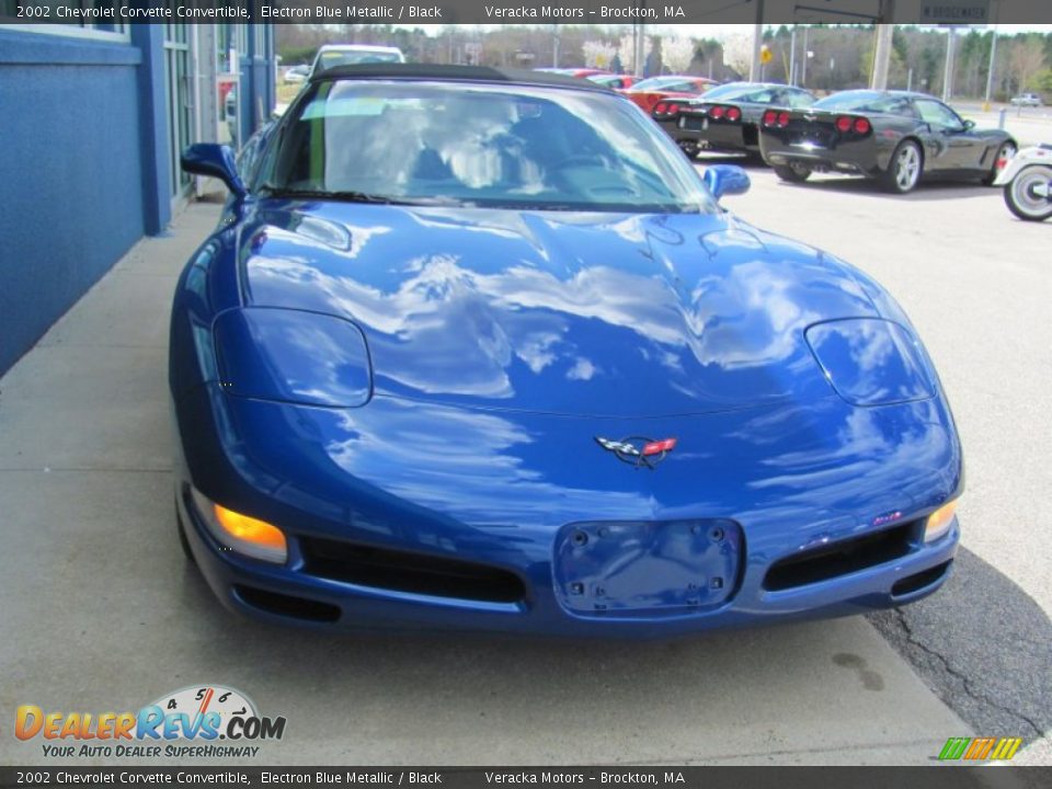 2002 Chevrolet Corvette Convertible Electron Blue Metallic / Black Photo #4