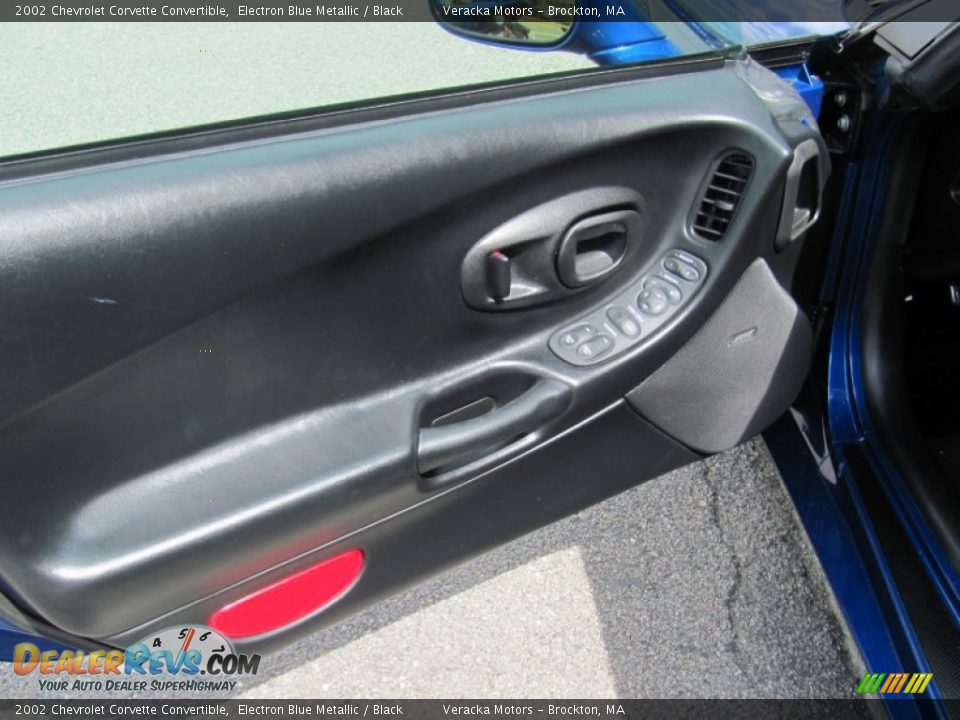 2002 Chevrolet Corvette Convertible Electron Blue Metallic / Black Photo #8