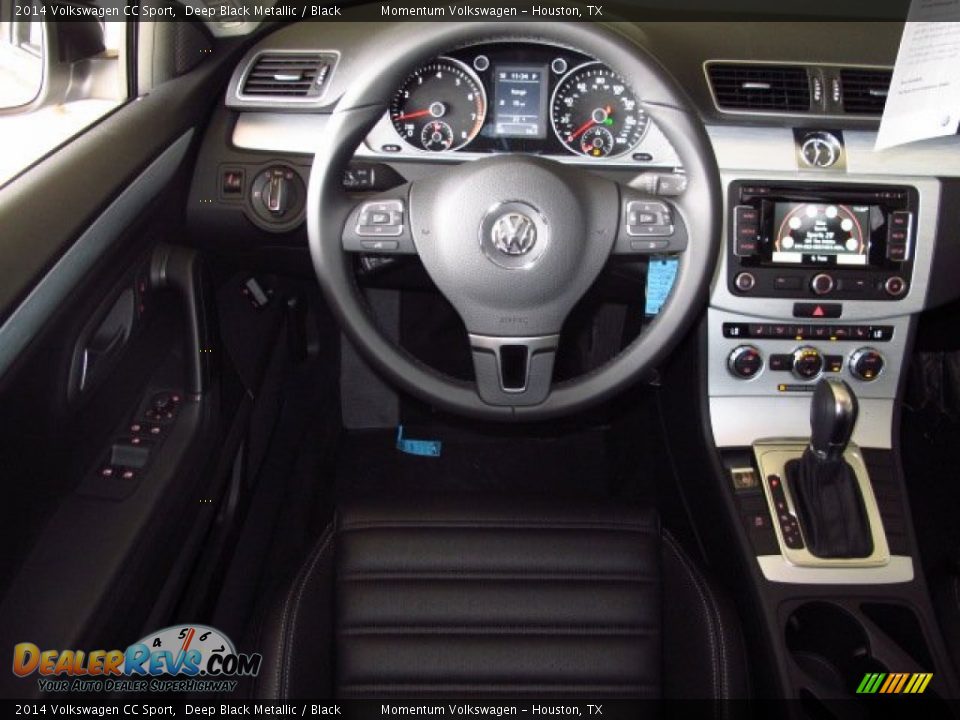 2014 Volkswagen CC Sport Deep Black Metallic / Black Photo #13