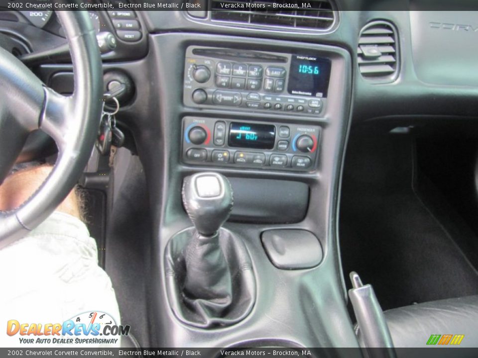 2002 Chevrolet Corvette Convertible Electron Blue Metallic / Black Photo #12