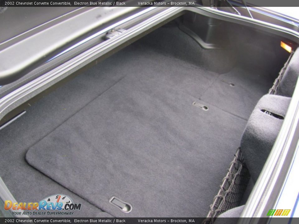 2002 Chevrolet Corvette Convertible Electron Blue Metallic / Black Photo #14