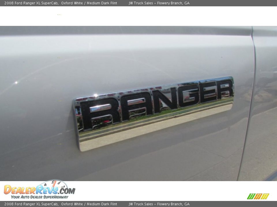 2008 Ford Ranger XL SuperCab Oxford White / Medium Dark Flint Photo #15