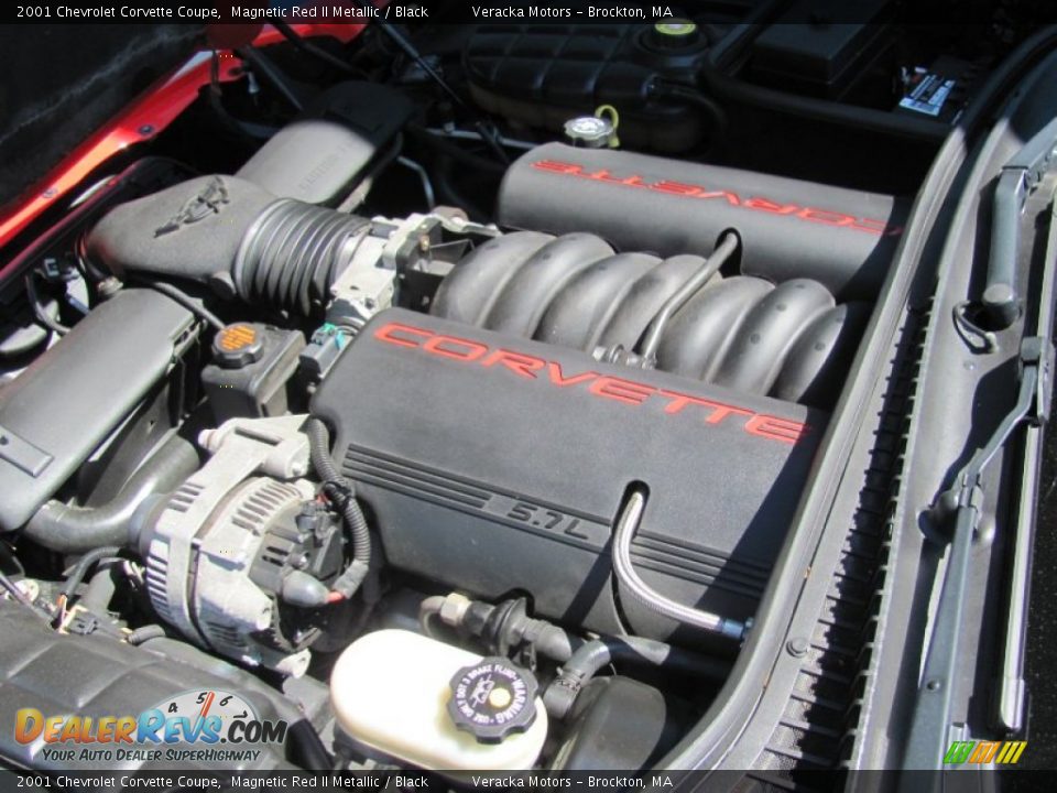 2001 Chevrolet Corvette Coupe Magnetic Red II Metallic / Black Photo #14