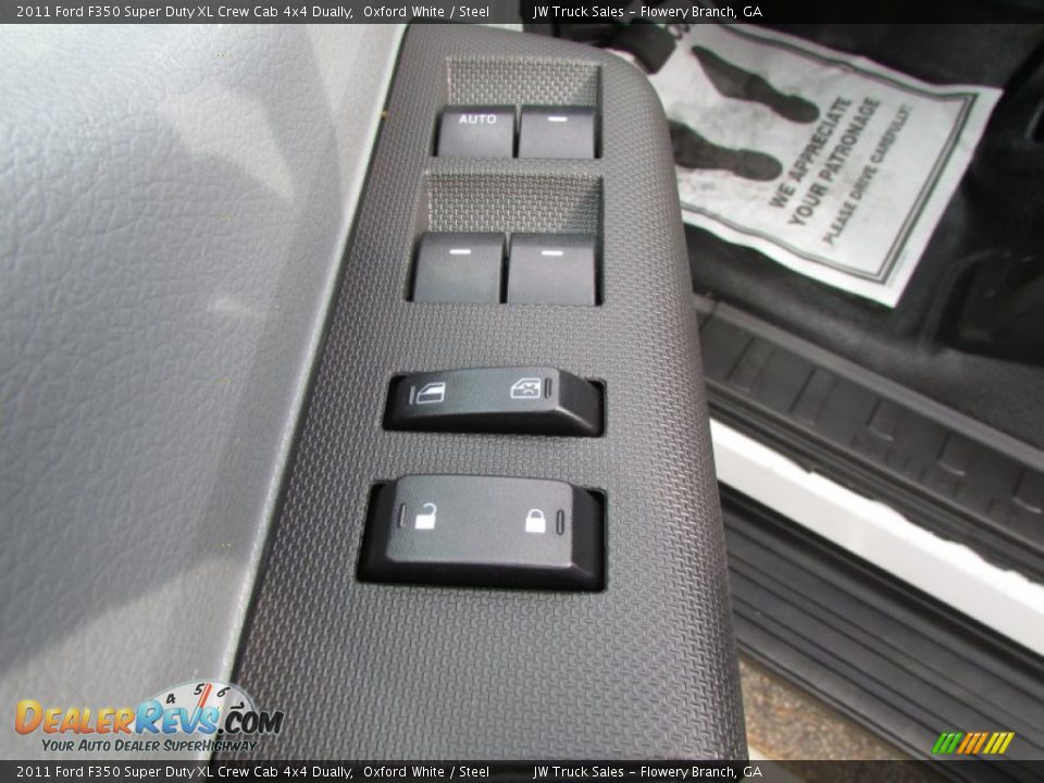 2011 Ford F350 Super Duty XL Crew Cab 4x4 Dually Oxford White / Steel Photo #15