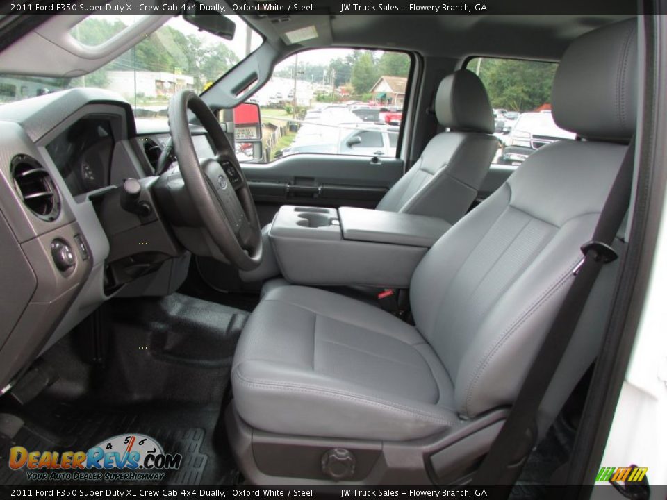 2011 Ford F350 Super Duty XL Crew Cab 4x4 Dually Oxford White / Steel Photo #19
