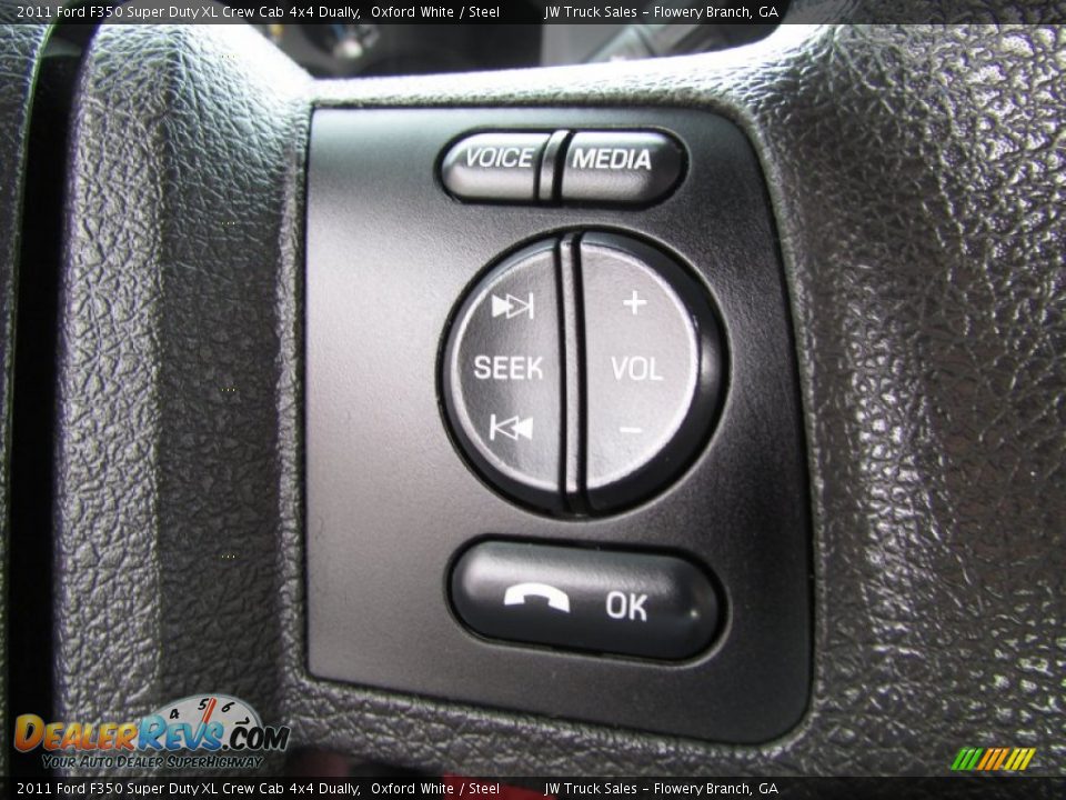 2011 Ford F350 Super Duty XL Crew Cab 4x4 Dually Oxford White / Steel Photo #22