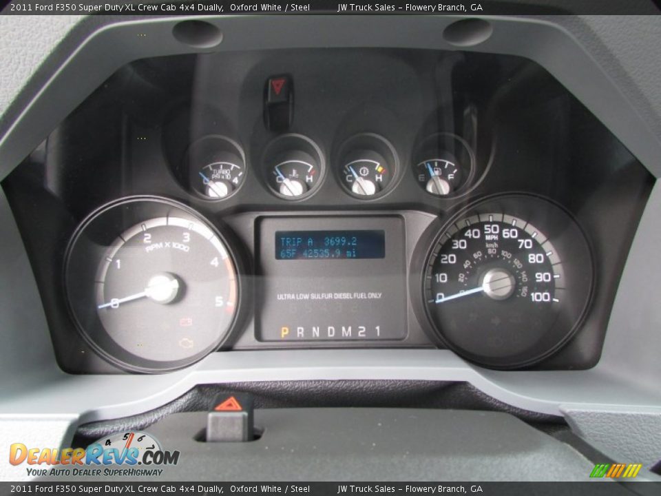 2011 Ford F350 Super Duty XL Crew Cab 4x4 Dually Oxford White / Steel Photo #23