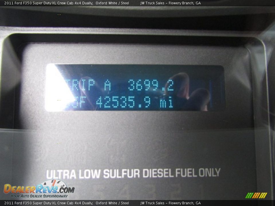 2011 Ford F350 Super Duty XL Crew Cab 4x4 Dually Oxford White / Steel Photo #24