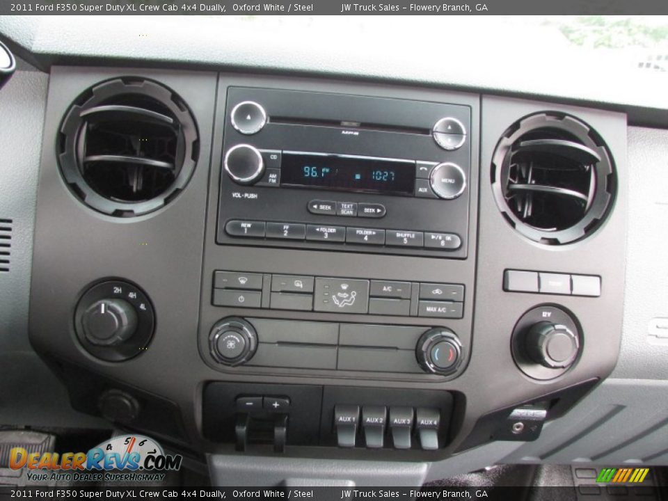 2011 Ford F350 Super Duty XL Crew Cab 4x4 Dually Oxford White / Steel Photo #27