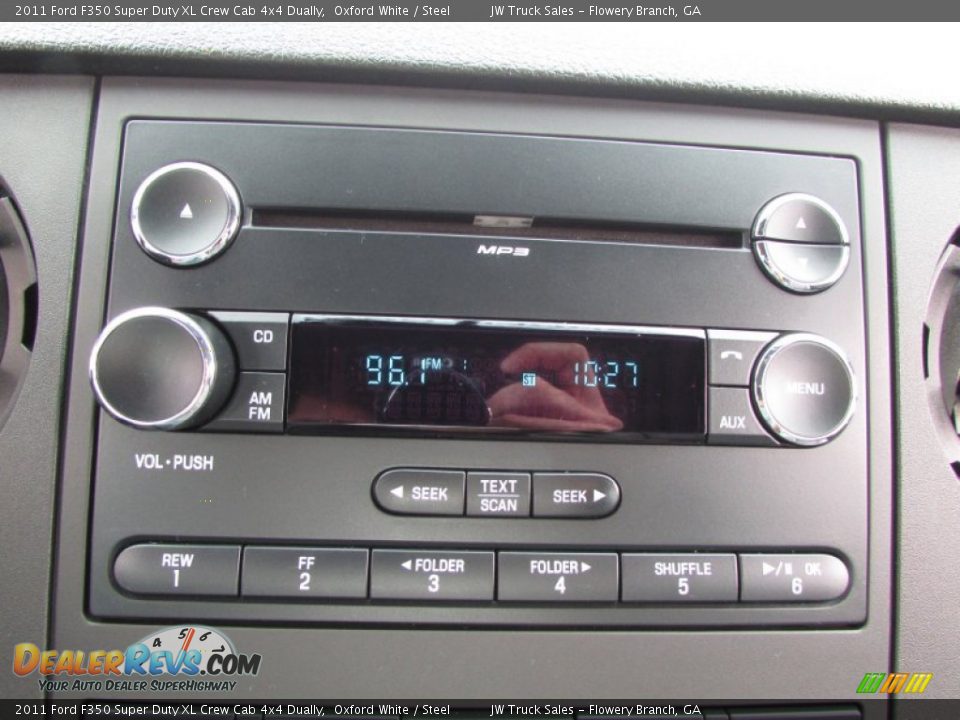 2011 Ford F350 Super Duty XL Crew Cab 4x4 Dually Oxford White / Steel Photo #28