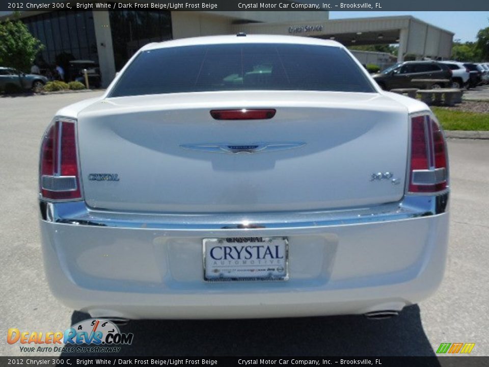 2012 Chrysler 300 C Bright White / Dark Frost Beige/Light Frost Beige Photo #7