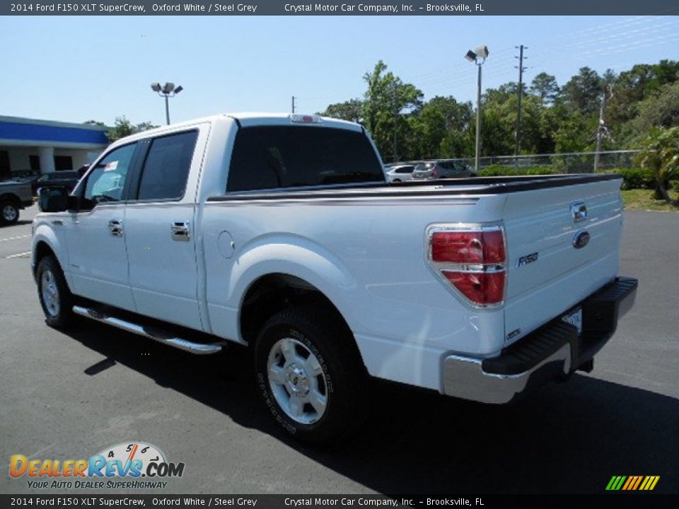 2014 Ford F150 XLT SuperCrew Oxford White / Steel Grey Photo #3
