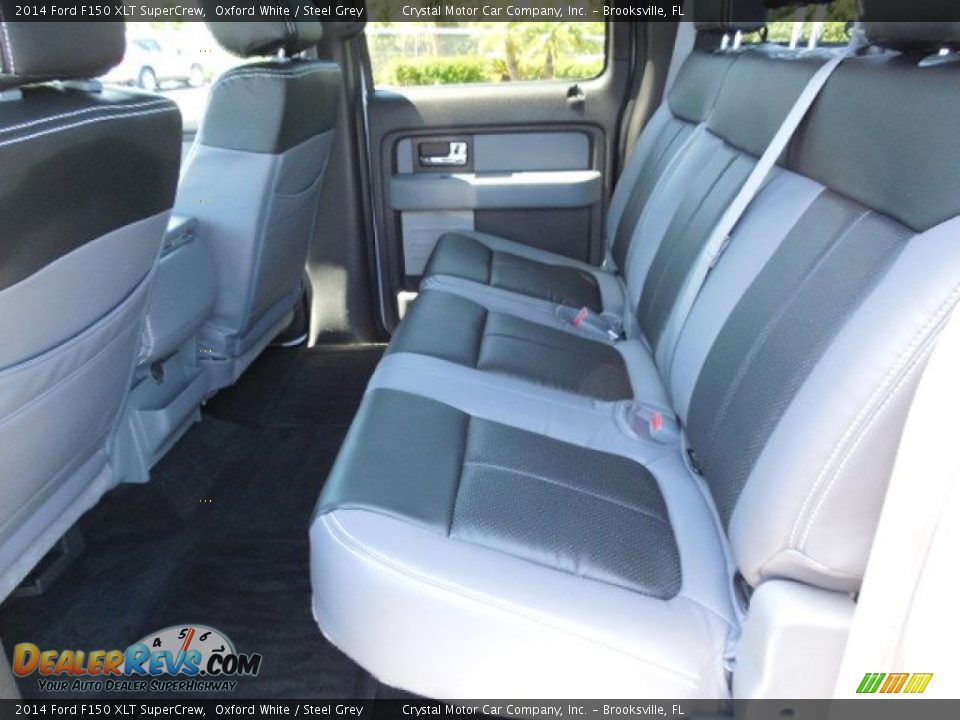 2014 Ford F150 XLT SuperCrew Oxford White / Steel Grey Photo #5