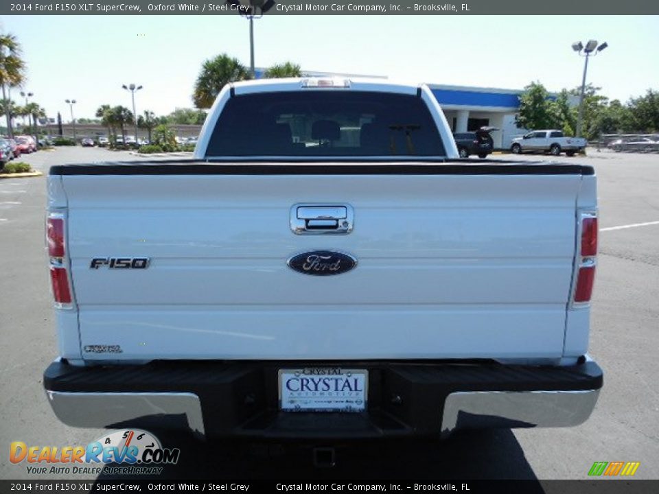 2014 Ford F150 XLT SuperCrew Oxford White / Steel Grey Photo #7