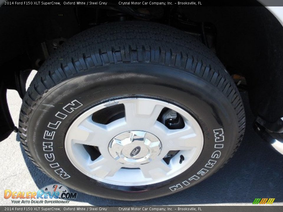 2014 Ford F150 XLT SuperCrew Oxford White / Steel Grey Photo #14