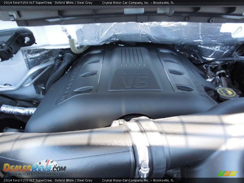 2014 Ford F150 XLT SuperCrew Oxford White / Steel Grey Photo #16
