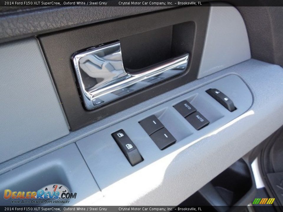 2014 Ford F150 XLT SuperCrew Oxford White / Steel Grey Photo #17