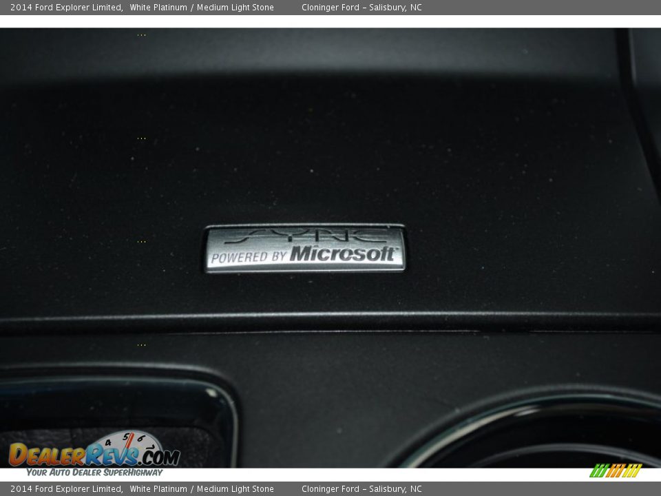 2014 Ford Explorer Limited White Platinum / Medium Light Stone Photo #21