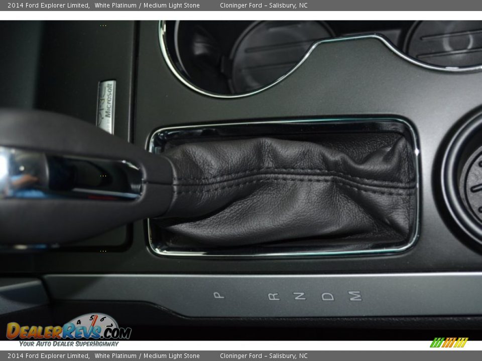 2014 Ford Explorer Limited White Platinum / Medium Light Stone Photo #24