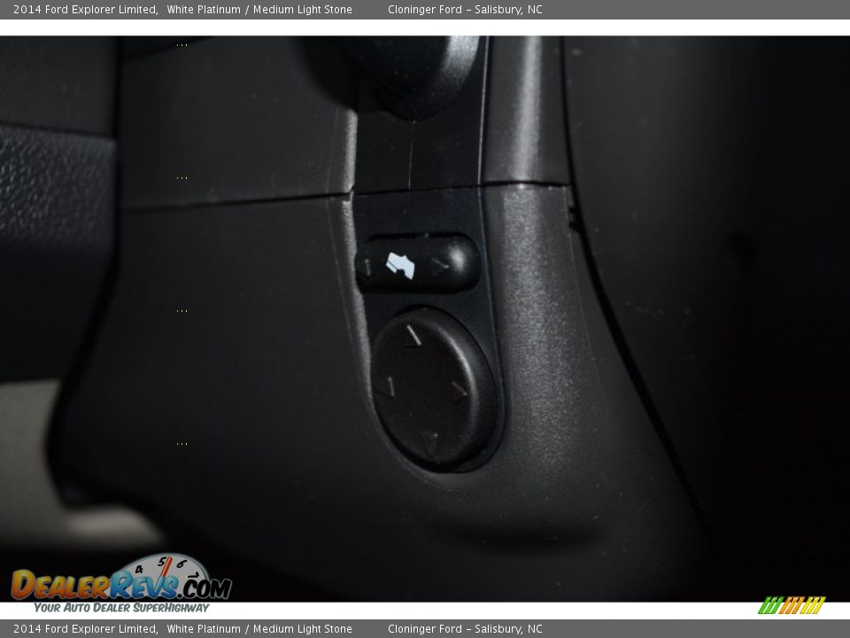 2014 Ford Explorer Limited White Platinum / Medium Light Stone Photo #30