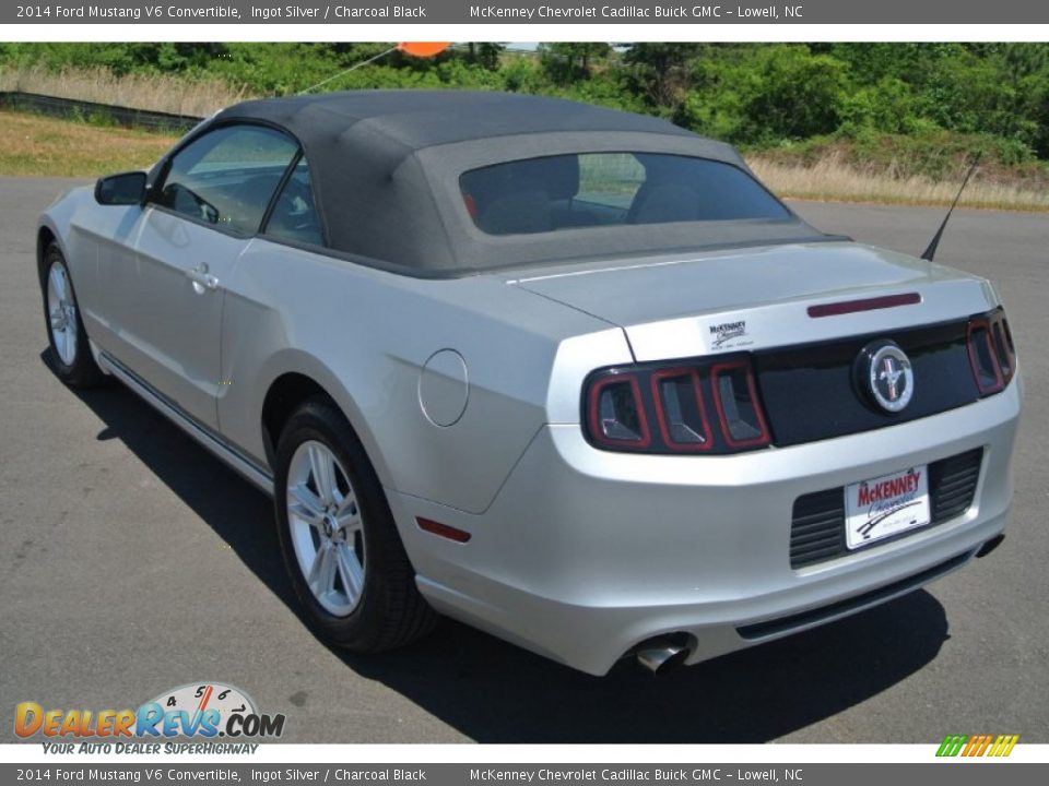 2014 Ford Mustang V6 Convertible Ingot Silver / Charcoal Black Photo #4