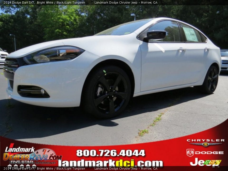 2014 Dodge Dart SXT Bright White / Black/Light Tungsten Photo #1