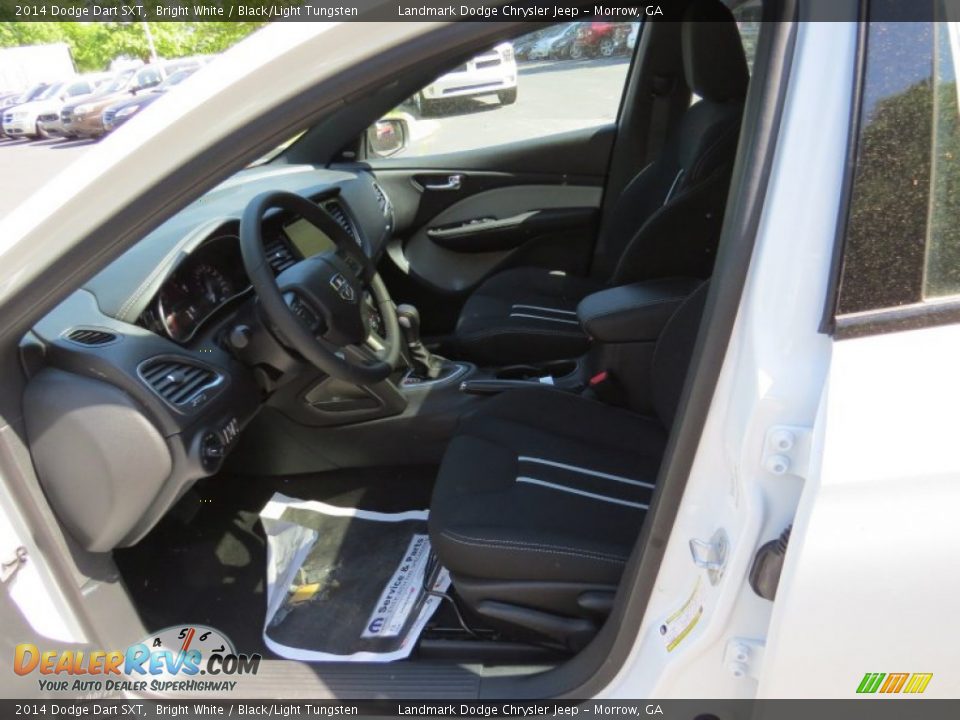 2014 Dodge Dart SXT Bright White / Black/Light Tungsten Photo #6
