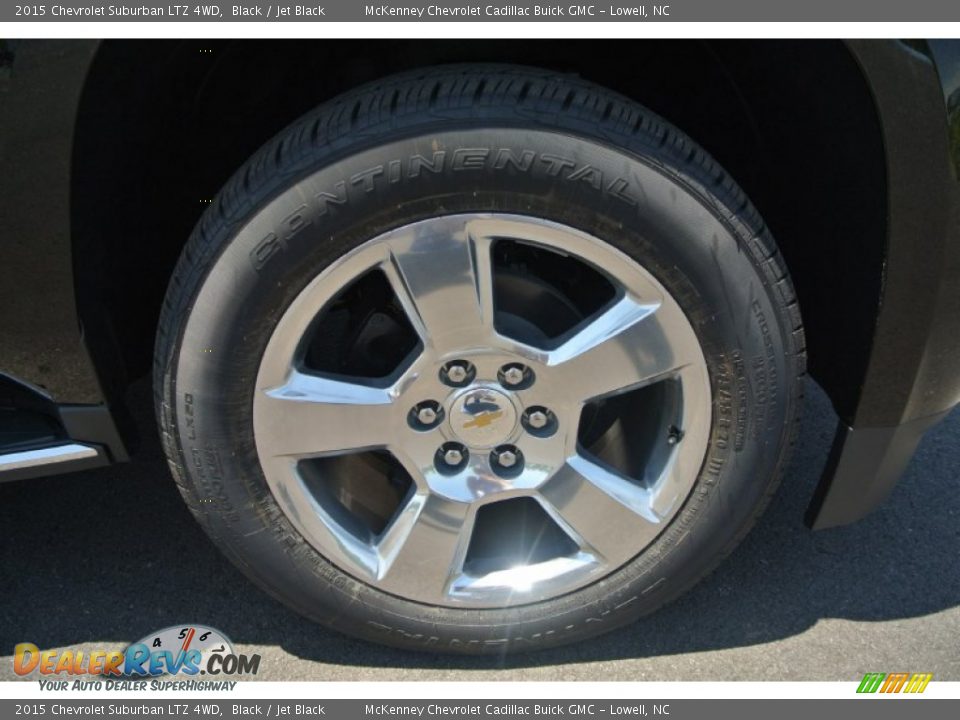 2015 Chevrolet Suburban LTZ 4WD Black / Jet Black Photo #24