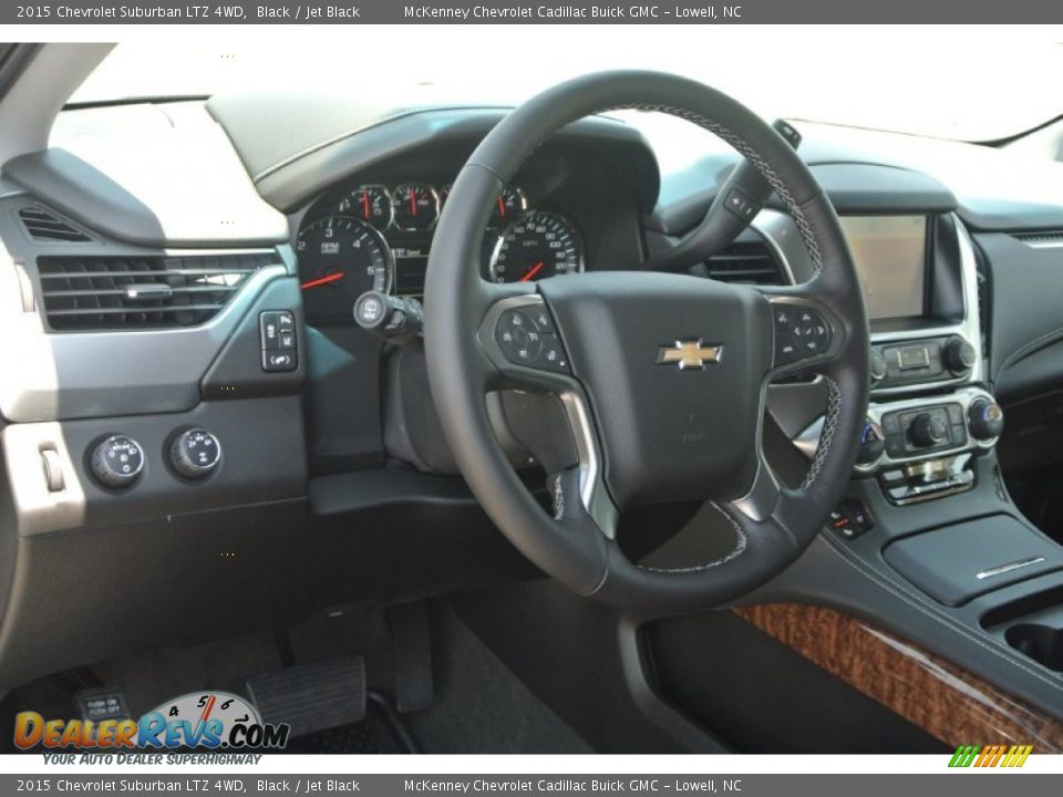 2015 Chevrolet Suburban LTZ 4WD Black / Jet Black Photo #26