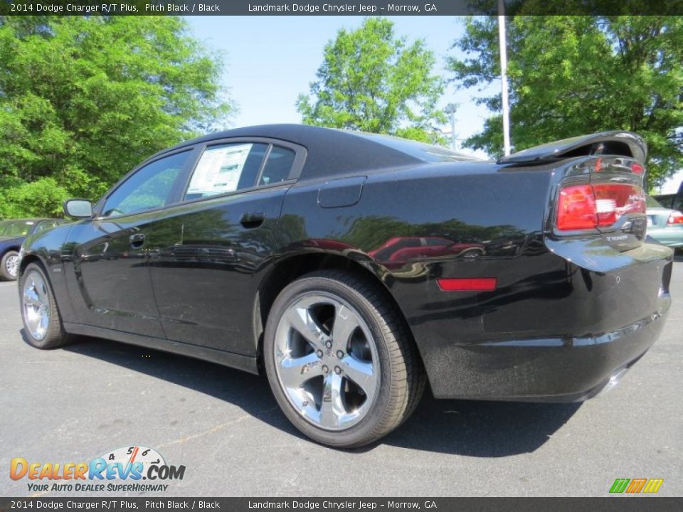 2014 Dodge Charger R/T Plus Pitch Black / Black Photo #2