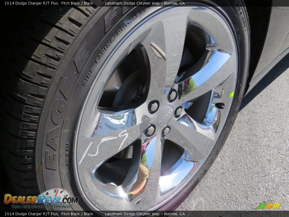 2014 Dodge Charger R/T Plus Pitch Black / Black Photo #5