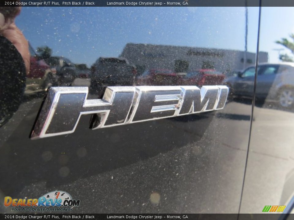 2014 Dodge Charger R/T Plus Pitch Black / Black Photo #6