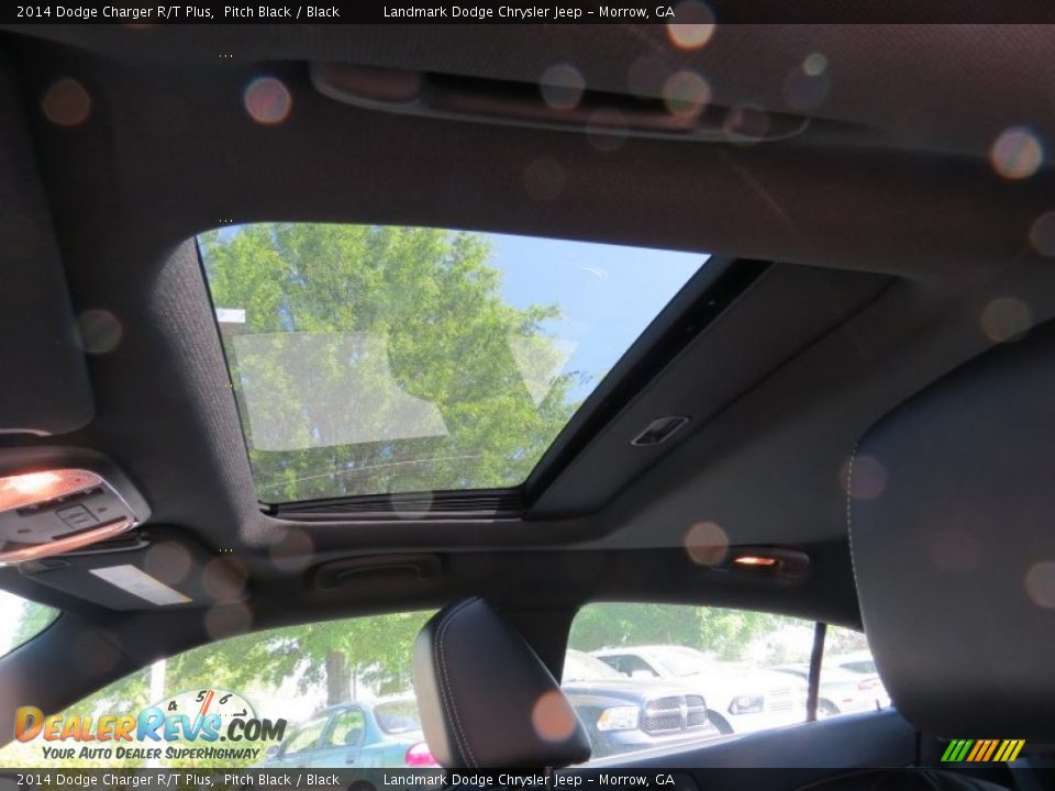 2014 Dodge Charger R/T Plus Pitch Black / Black Photo #8