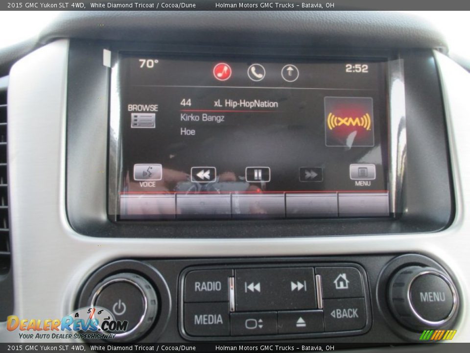 2015 GMC Yukon SLT 4WD White Diamond Tricoat / Cocoa/Dune Photo #9