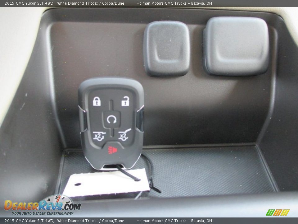 2015 GMC Yukon SLT 4WD White Diamond Tricoat / Cocoa/Dune Photo #14