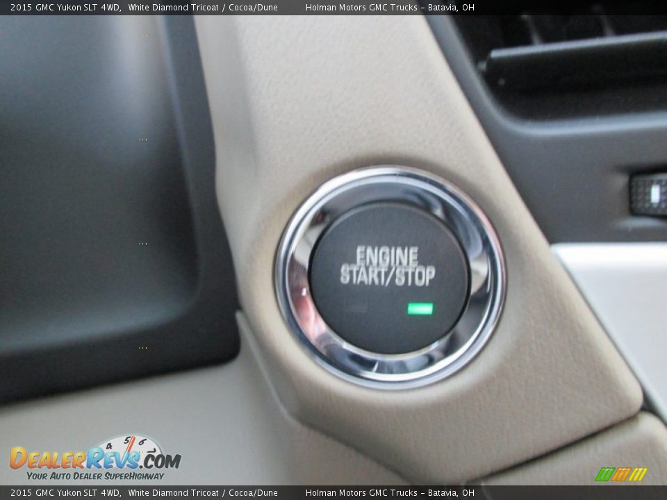 2015 GMC Yukon SLT 4WD White Diamond Tricoat / Cocoa/Dune Photo #16