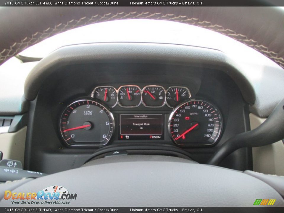 2015 GMC Yukon SLT 4WD White Diamond Tricoat / Cocoa/Dune Photo #19