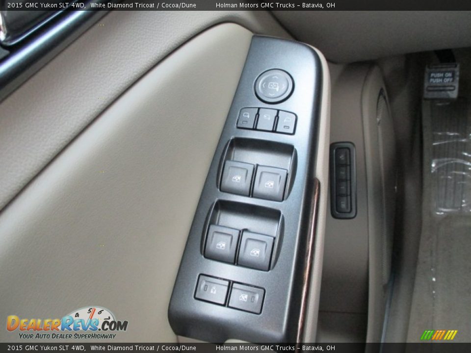 2015 GMC Yukon SLT 4WD White Diamond Tricoat / Cocoa/Dune Photo #20