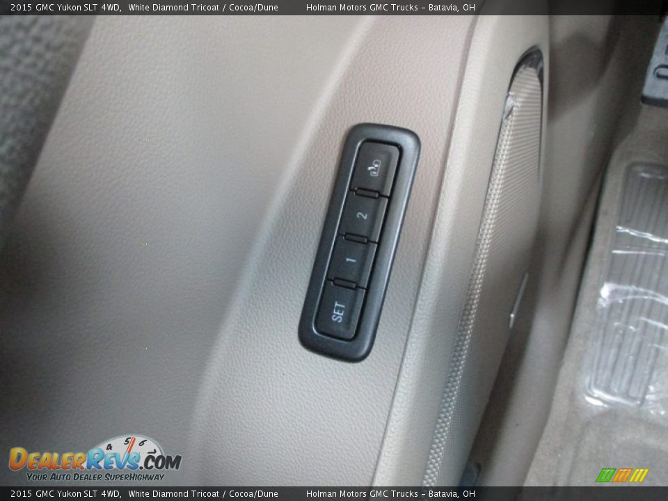 2015 GMC Yukon SLT 4WD White Diamond Tricoat / Cocoa/Dune Photo #21