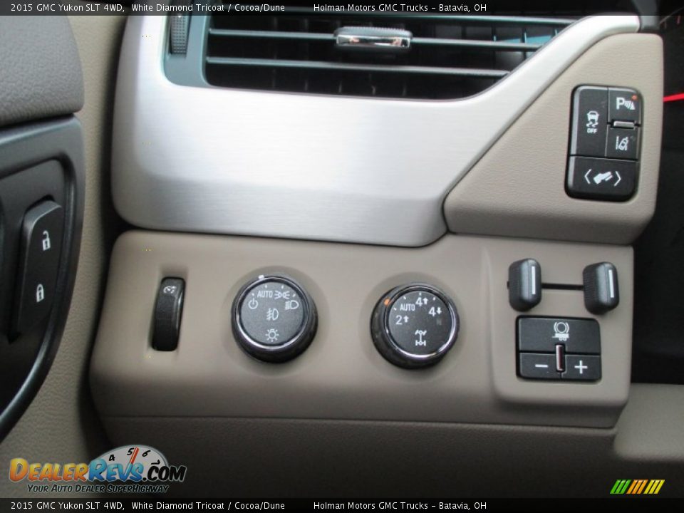 2015 GMC Yukon SLT 4WD White Diamond Tricoat / Cocoa/Dune Photo #22