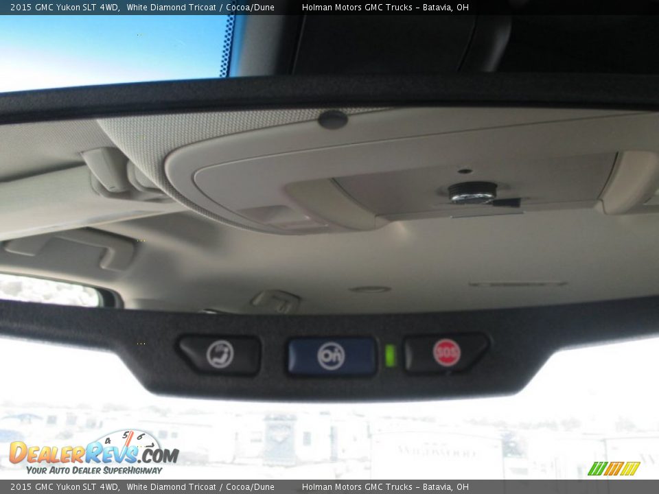 2015 GMC Yukon SLT 4WD White Diamond Tricoat / Cocoa/Dune Photo #23