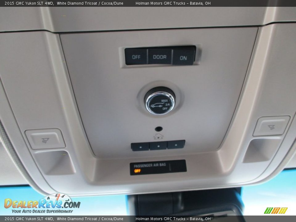 2015 GMC Yukon SLT 4WD White Diamond Tricoat / Cocoa/Dune Photo #24