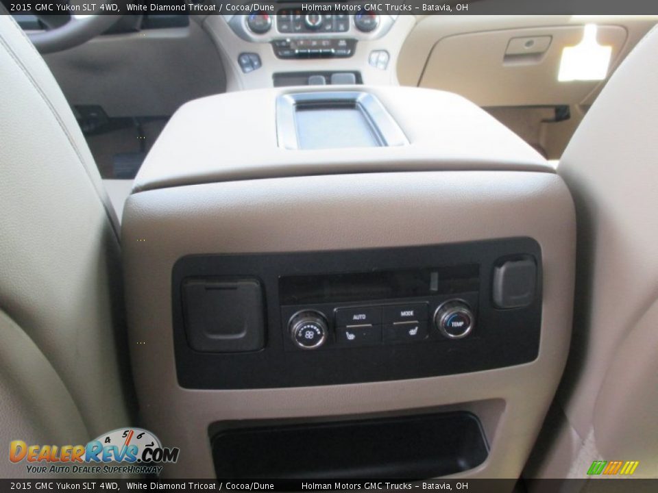 2015 GMC Yukon SLT 4WD White Diamond Tricoat / Cocoa/Dune Photo #26