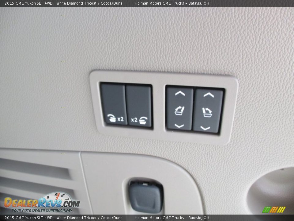 2015 GMC Yukon SLT 4WD White Diamond Tricoat / Cocoa/Dune Photo #32