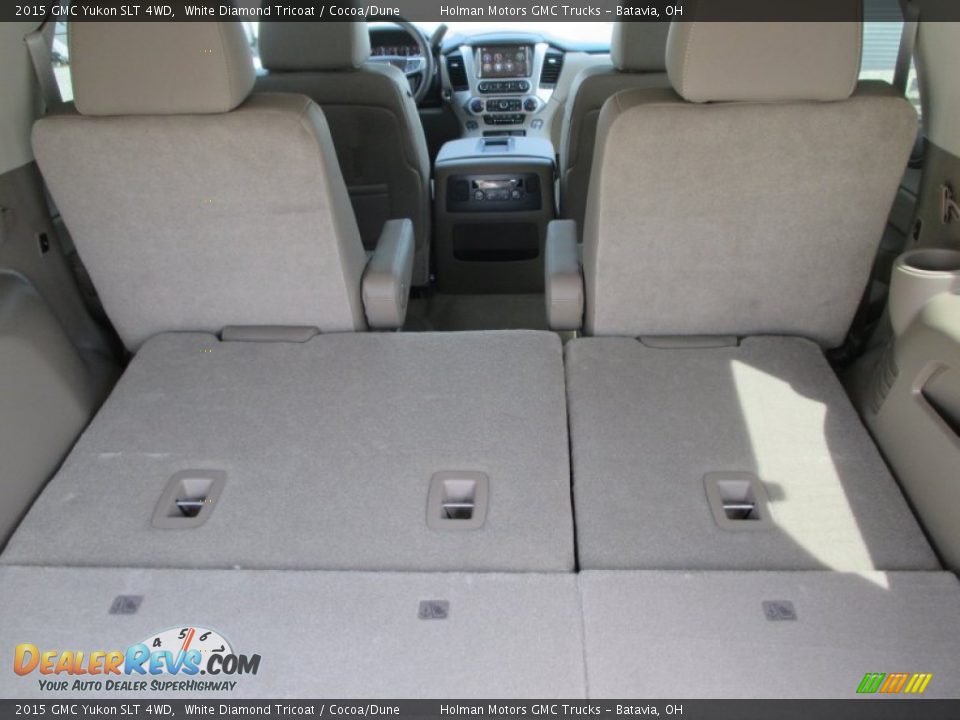 2015 GMC Yukon SLT 4WD White Diamond Tricoat / Cocoa/Dune Photo #33
