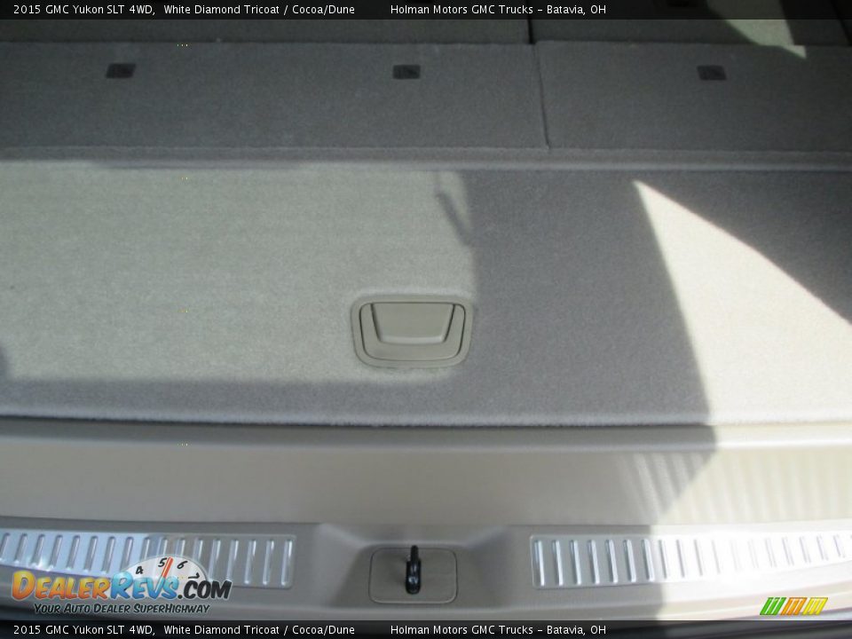 2015 GMC Yukon SLT 4WD White Diamond Tricoat / Cocoa/Dune Photo #34