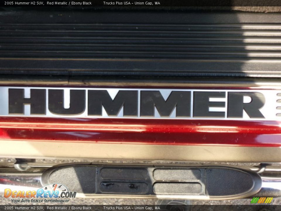 2005 Hummer H2 SUV Red Metallic / Ebony Black Photo #31
