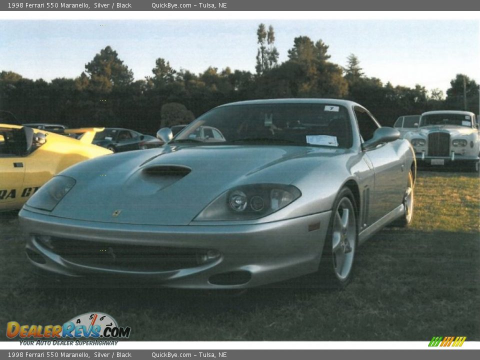 1998 Ferrari 550 Maranello Silver / Black Photo #2